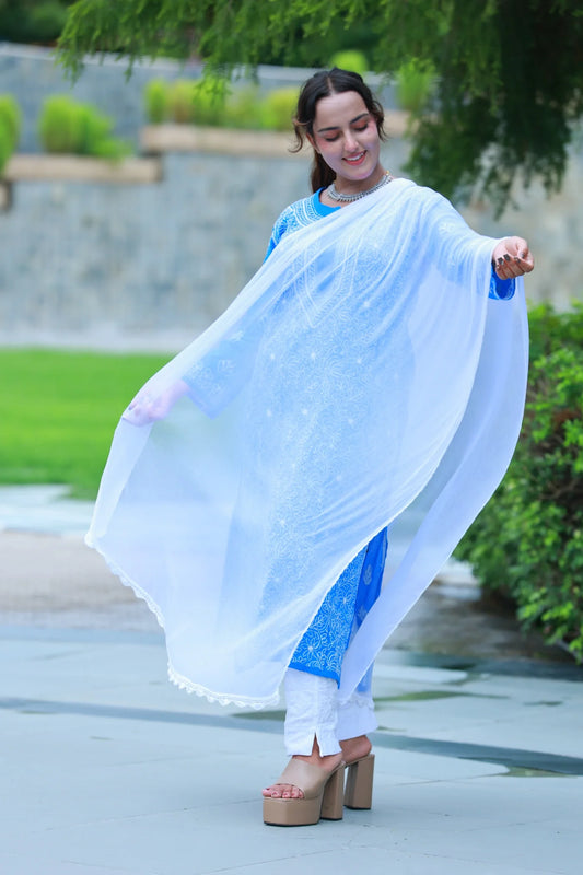 Plain Chiffon Dupatta