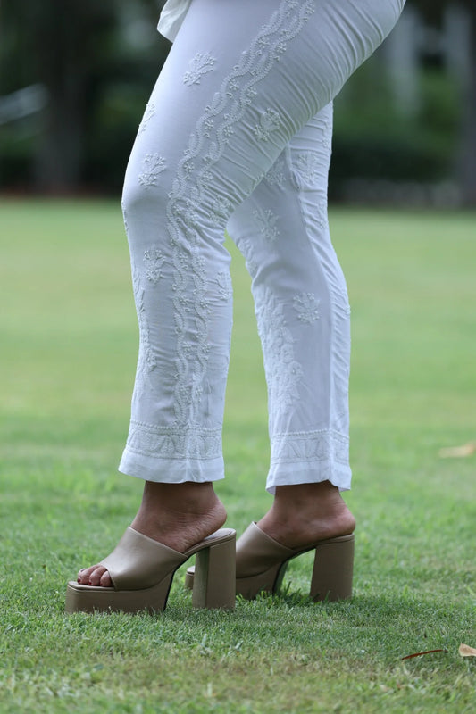 Cotton Pants With Pockets B6