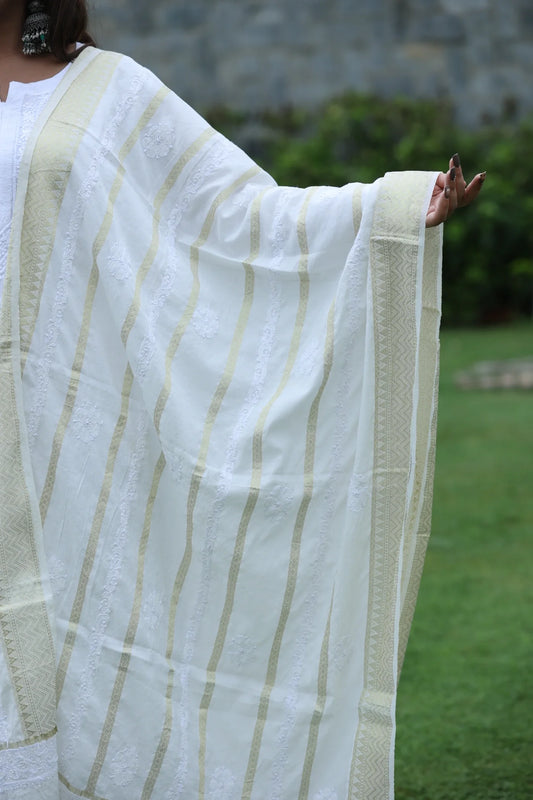 Dyeable Chanderi Dupatta