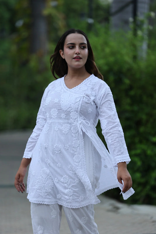 Dobby Cotton Short Angrakha Top