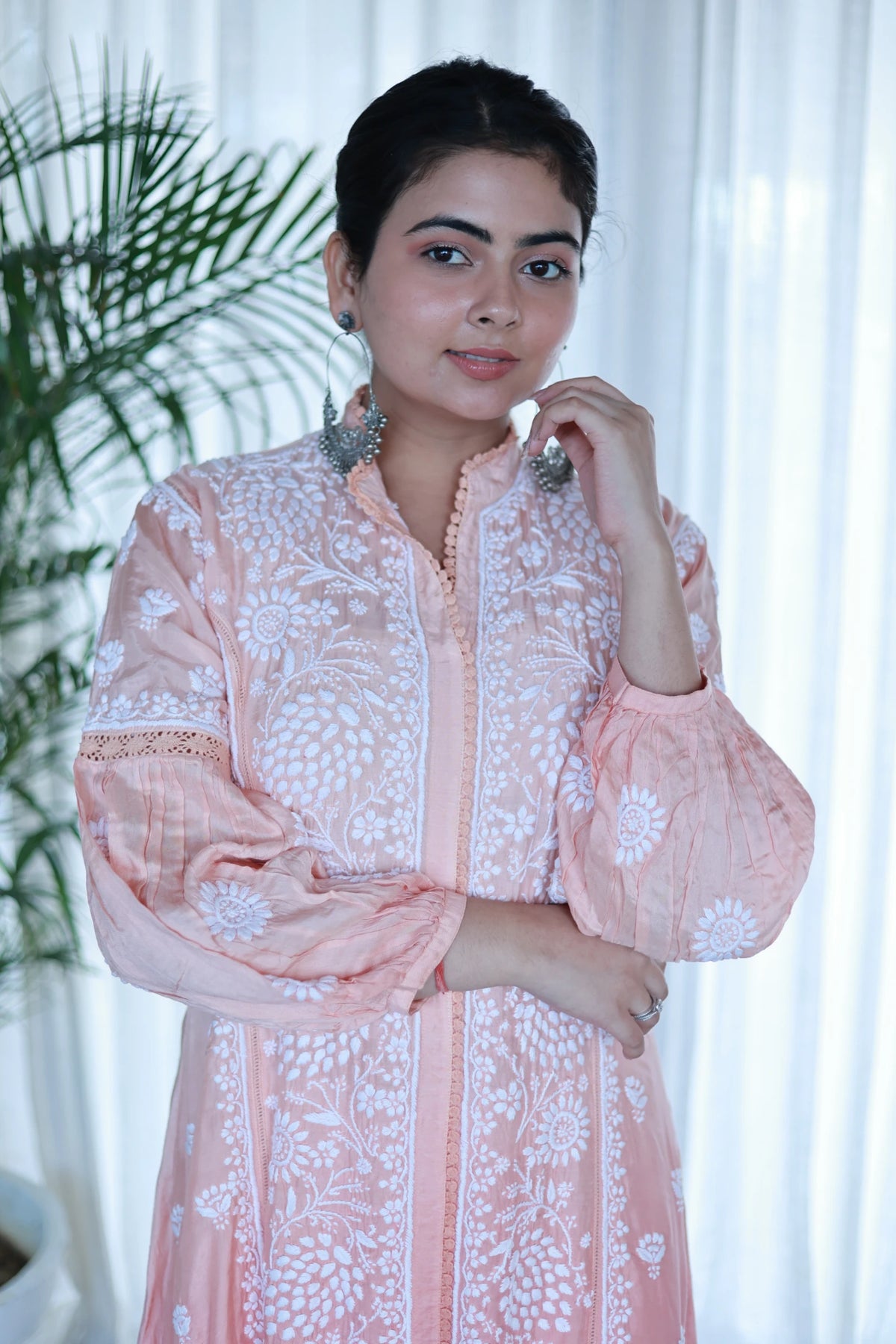 Heer Coral Orange Ombre Muslin Kurti