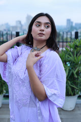 Hanya Lavender Mul Cotton Kaftan