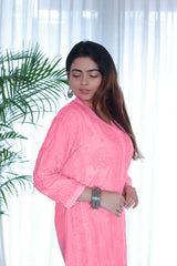 Seher Rose Pink Muslin Kurti