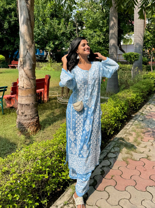 Nazakat Modal Satin Ombre Co-ord Set