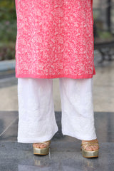 Heba Ombre Pink Mul Cotton Kurti